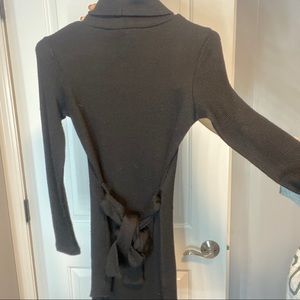 Black winter sweater dress